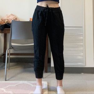 Black jogger pants
